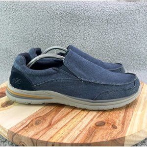 Men's Skechers Creston Moseco Slip On Navy Blue Shoes Sz 11.5